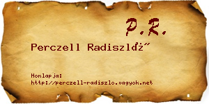Perczell Radiszló névjegykártya